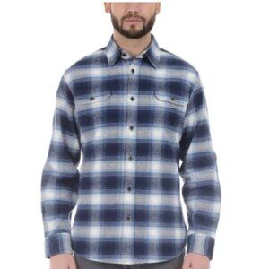Jachs 100% Cotton Brawny Heavyweight Long Sleeve Plaid Flannel Button Down | XL